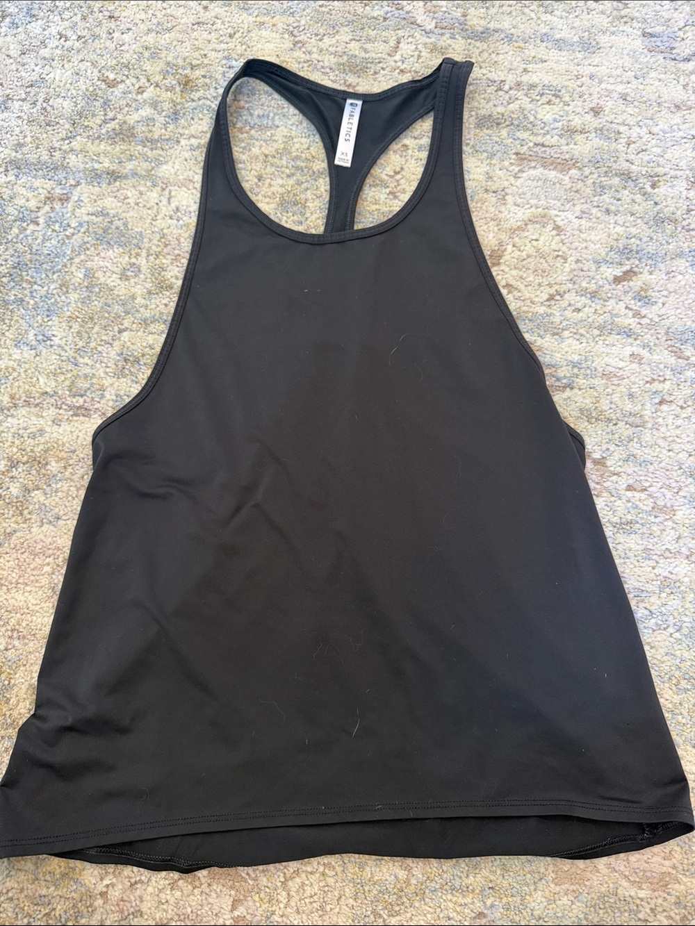 Fabletics Black Racerback Athletic Tank